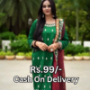 5002-1.png Emerald Heritage Silk Suit with Maroon Contrast