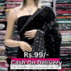 5005-2.png Midnight Noir Shimmer Saree with Mirror-Work Artistry