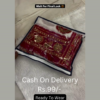 5011-2.png Heritage Ivory Saree with Crimson & Gold Zari Artistry