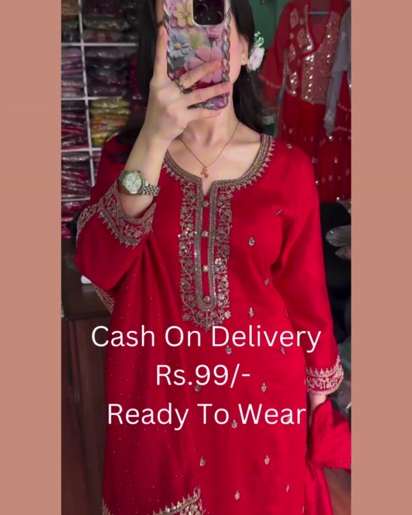 5012-1.png Royal Crimson Silk Suit with Zardosi Artistry