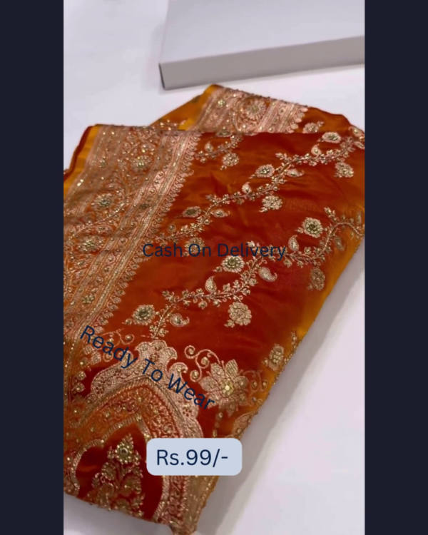 5022-2.png Heritage Gold Zari Saree in Burnished Orange