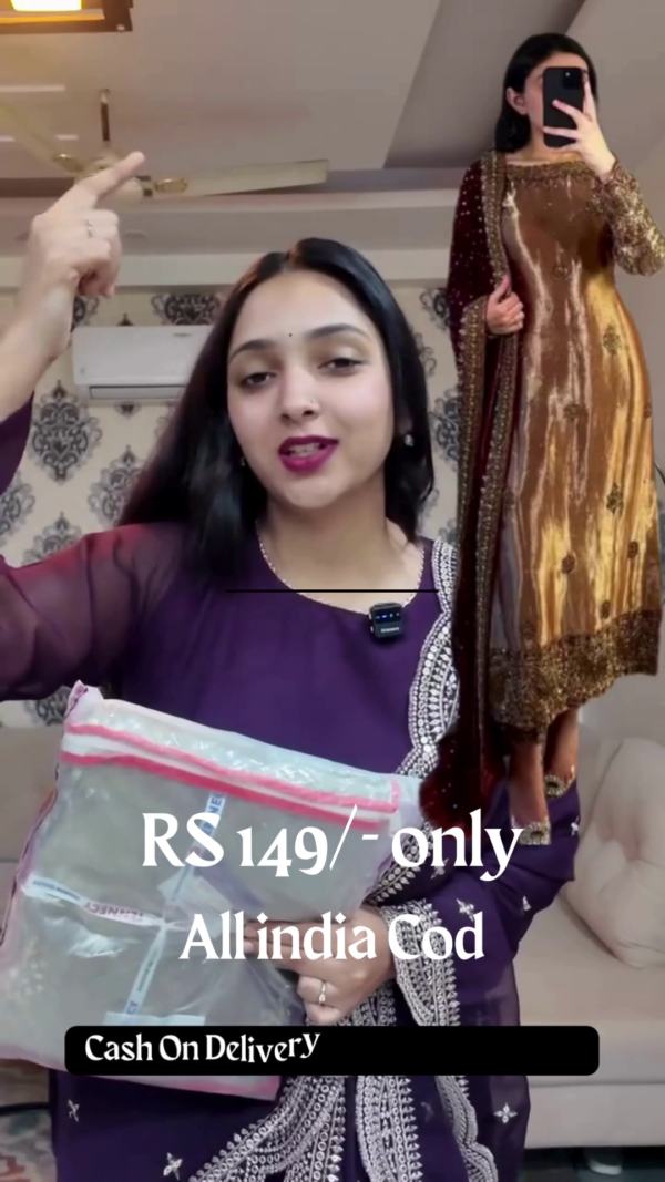 5042-2.png Golden Sage Silk Suit with Zardozi Embroidery