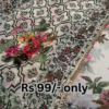 Artisanal White Floral Saree with Gilded Lace Edging
