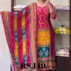 5054-1.png Royal Magenta Multi-Color Printed Suit Set