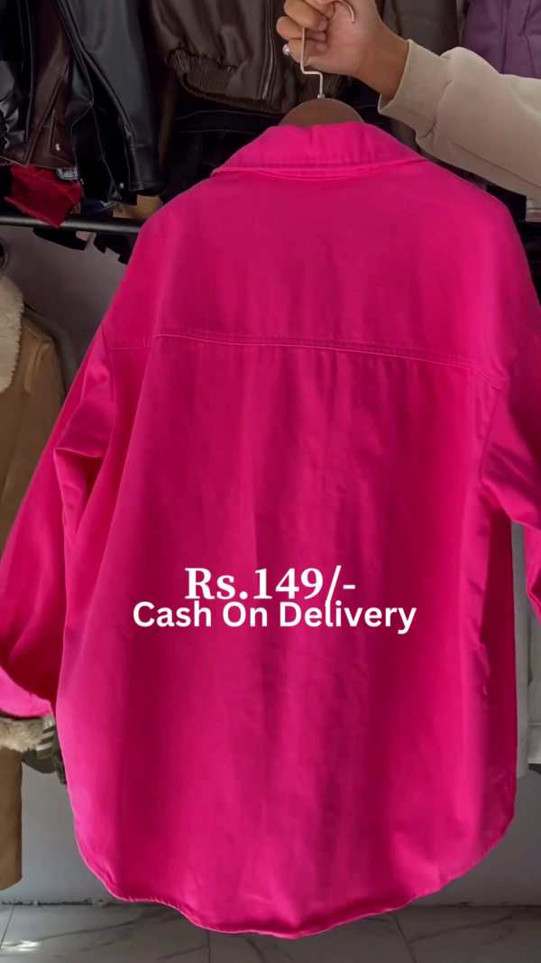 5056-2.png Urban Chic: Fuchsia Oversized Denim Shacket