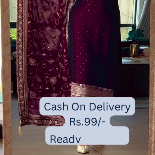 5066-2.png Royal Wine: Heavily Embroidered Kurta Pant Set